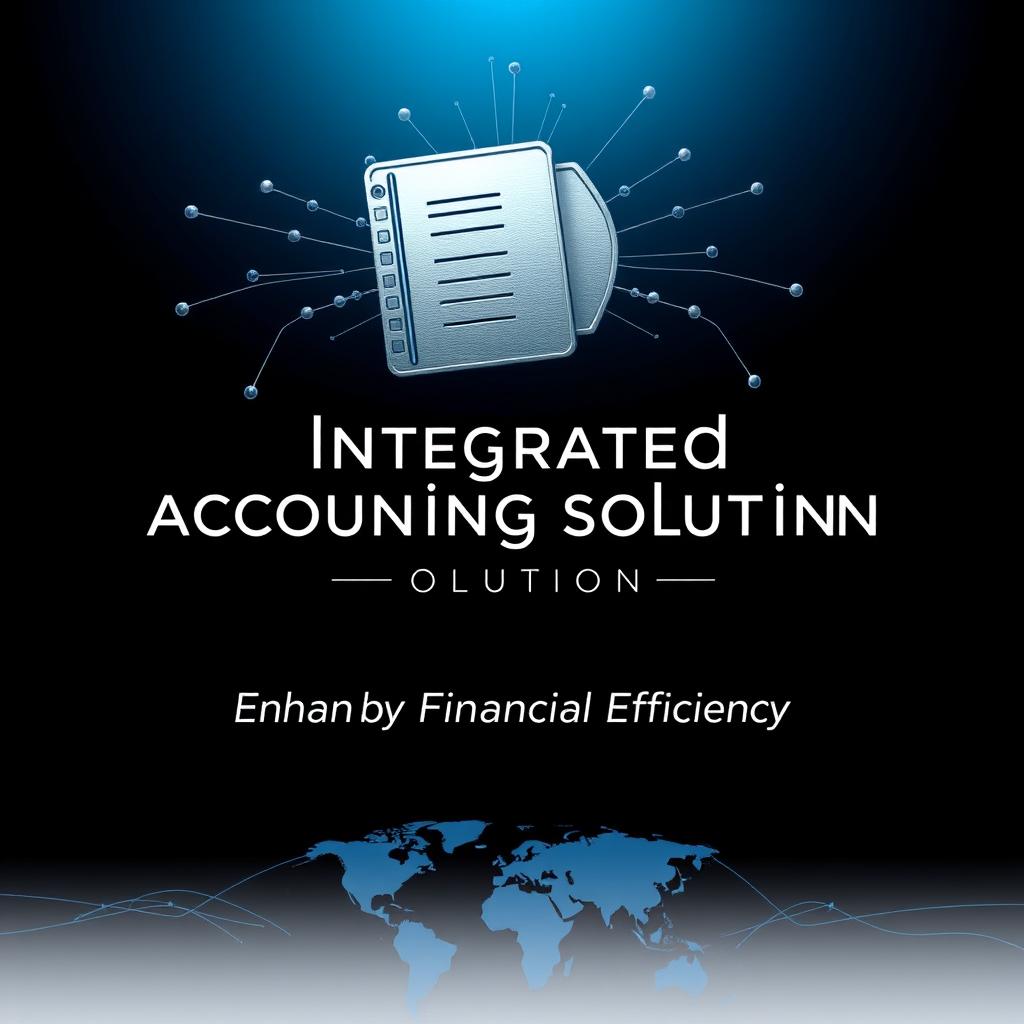 A sophisticated and elegant cover design for an integrated accounting solution proposal