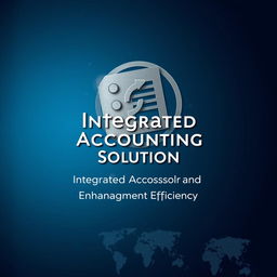 A sophisticated and elegant cover design for an integrated accounting solution proposal