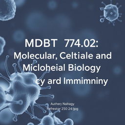 Design a professional and academic title page for "MDBT 674