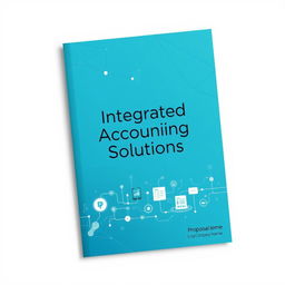 A professional and modern proposal cover design for an integrated accounting solution