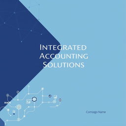 A professional and modern proposal cover design for an integrated accounting solution