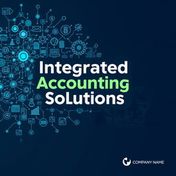 A comprehensive and visually striking proposal cover design for an integrated accounting solution