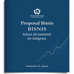 A simple yet professional business proposal cover featuring an elegant design