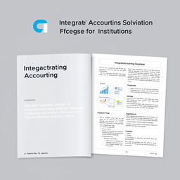 Create a simple business proposal titled "Integrated Accounting Solutions for Institutions"