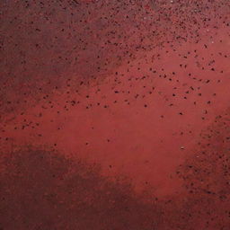 The historical tragedy of the Nanjing Massacre symbolized through a predominantly red design. Features such as a shattered wall, flying black crows, or falling leaves could embody the context in a dignified manner.