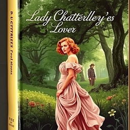 An alluring and captivating book cover for DH Lawrence's romance novel "Lady Chatterley's Lover