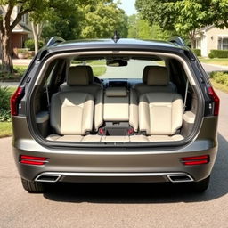 A modern family car with seven seats, showcasing a spacious interior designed for comfort and convenience