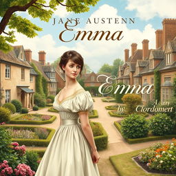 A beautiful and attractive book cover for Jane Austen's novel "Emma