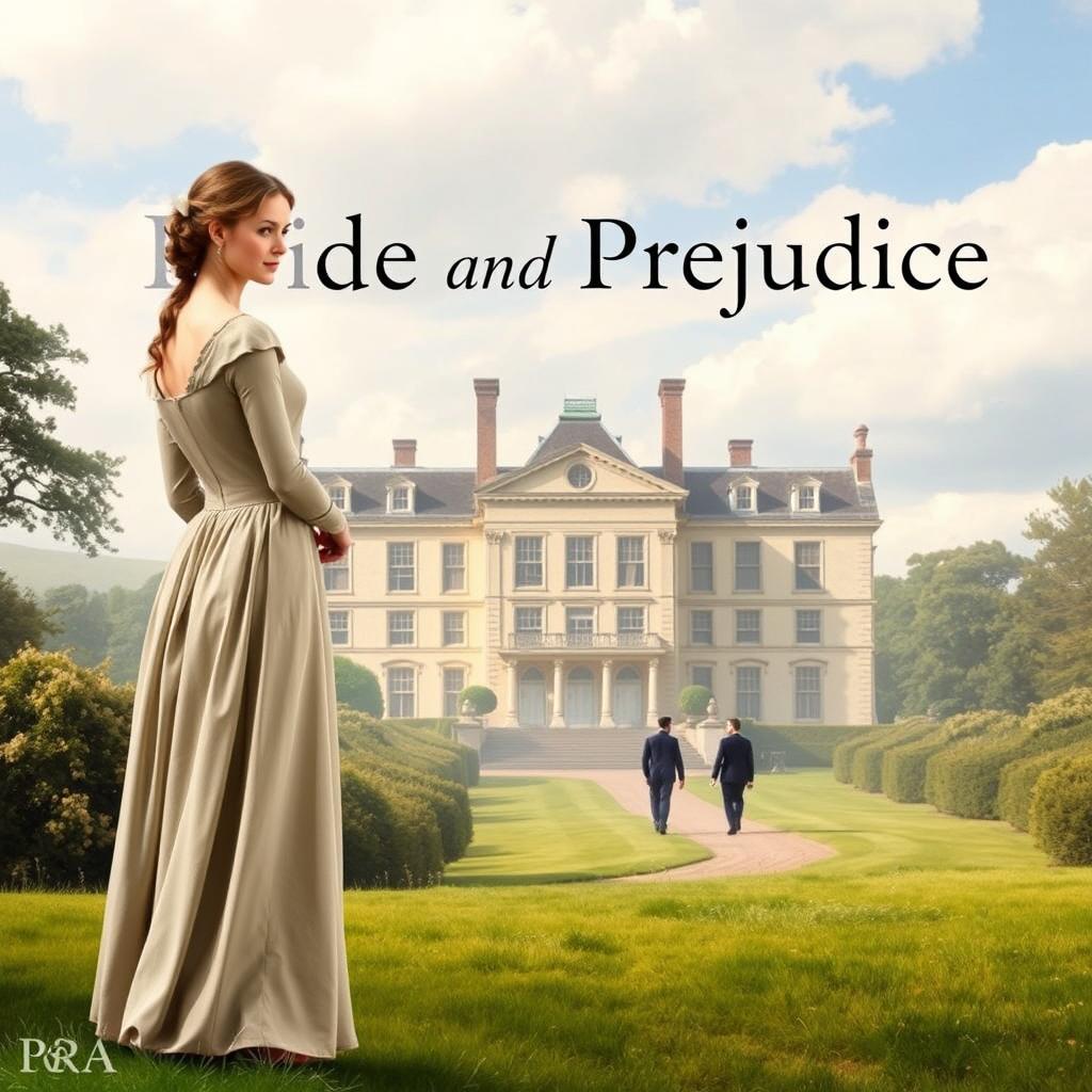 An enticing and captivating book cover for Jane Austen's classic novel "Pride and Prejudice