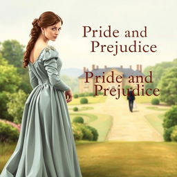 An enticing and captivating book cover for Jane Austen's classic novel "Pride and Prejudice