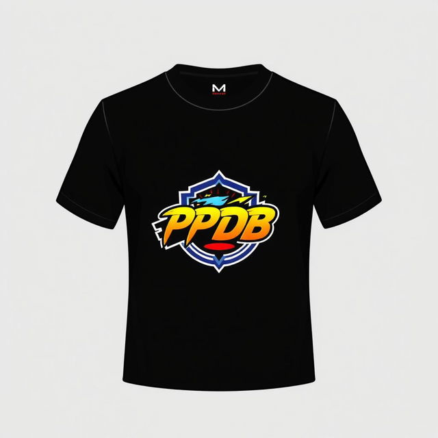 Design a modern T-shirt featuring the 'Mantap PPDB Kota Bogor' logo