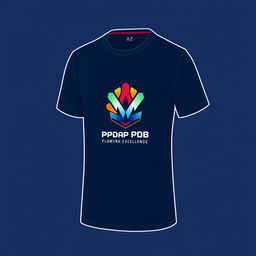 Design a modern T-shirt featuring the 'Mantap PPDB Online Kota Bogor Great Team' logo