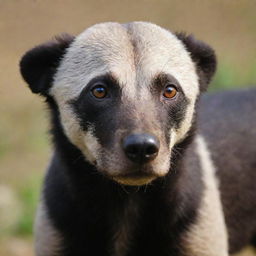 Middle-aged Honey Badger hound with fur reflecting the colors of the wild, eyes gleaming with a sharp sense of curiosity.