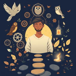 Illustrate the concept "Good people are good because they've come to wisdom through failure" with a vector art style