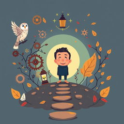 Illustrate the concept "Good people are good because they've come to wisdom through failure" with a vector art style