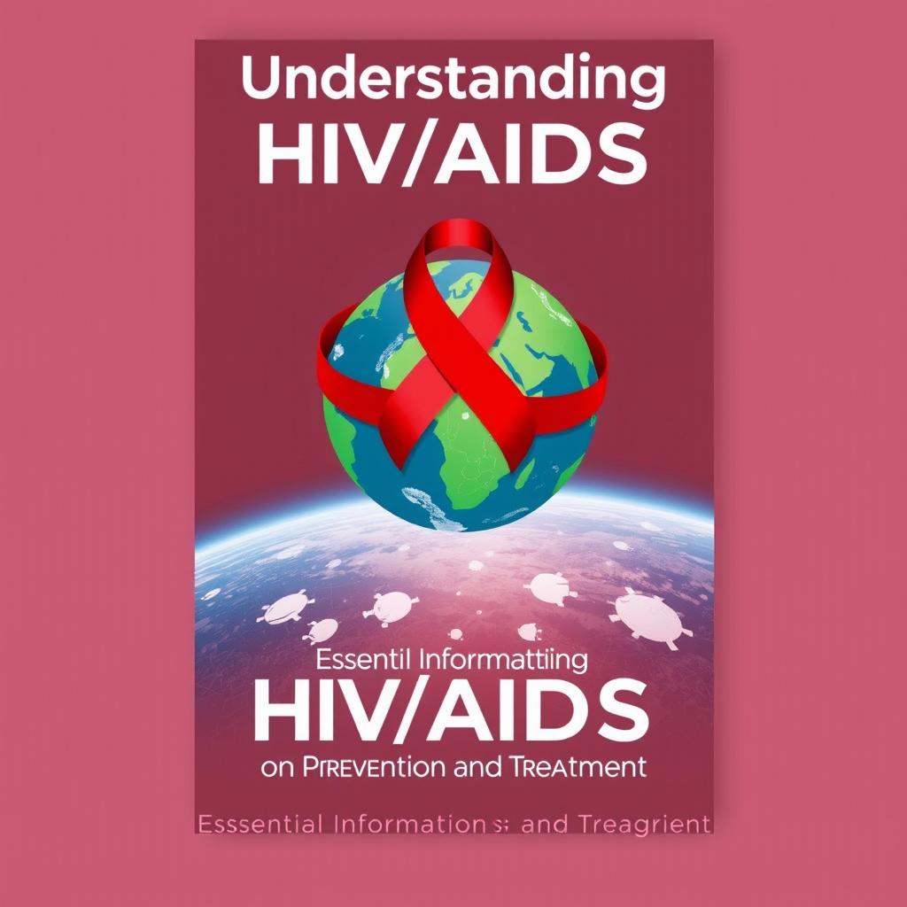 A cover page for an HIV/AIDS infographic titled 'Understanding HIV/AIDS'