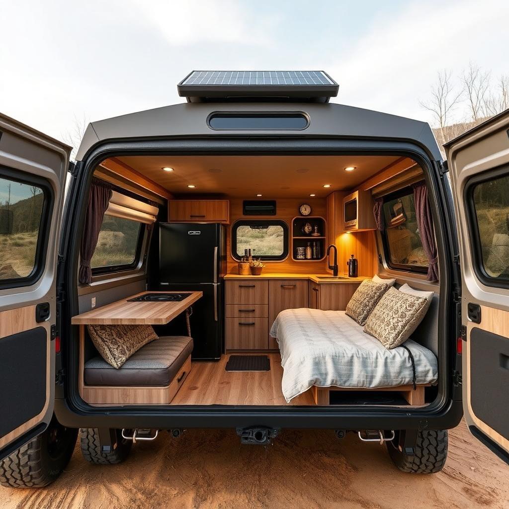 a versatile All Purpose Vehicle (APV) ingeniously converted into a camper