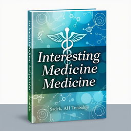 A captivating book cover design for "Interesting Medicine" by Sadek AH Tnbakji