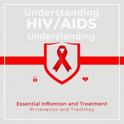 A cover page for an HIV/AIDS infographic titled 'Understanding HIV/AIDS'