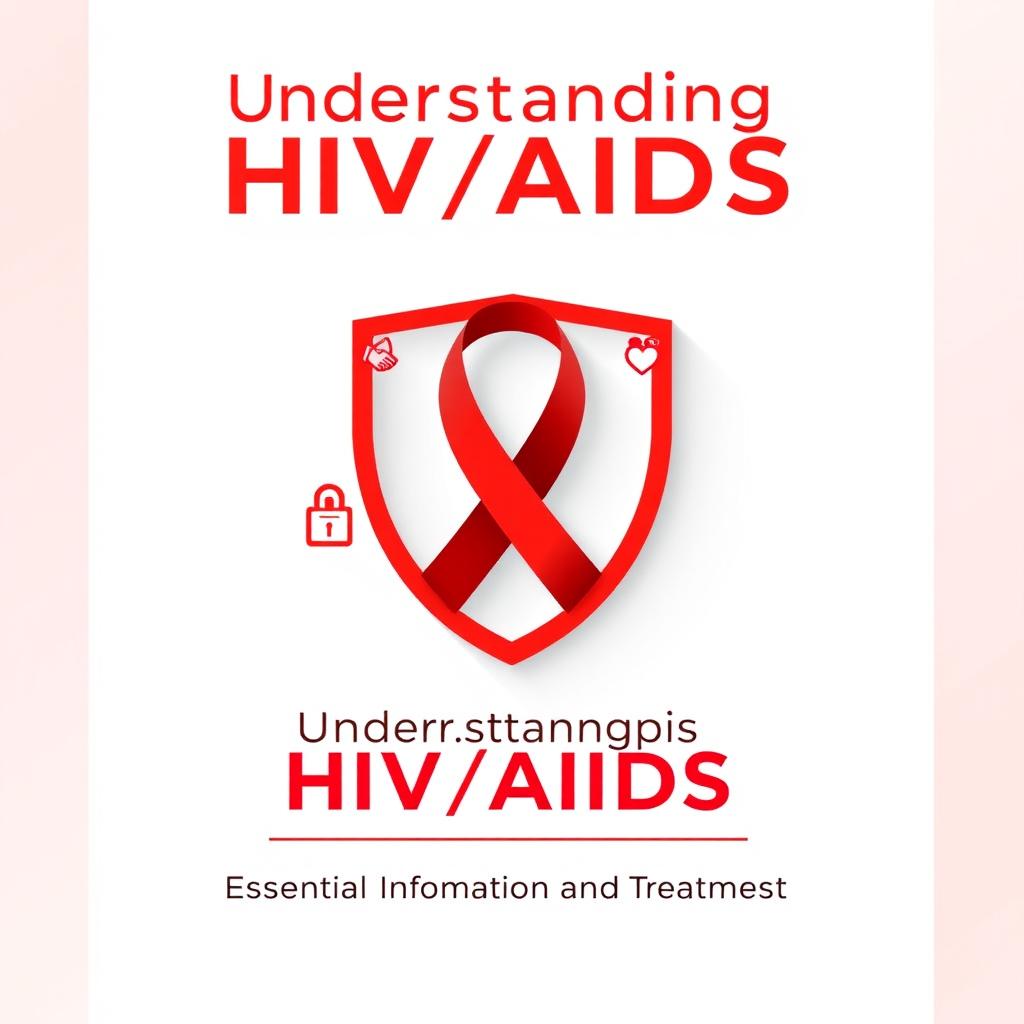 A cover page for an HIV/AIDS infographic titled 'Understanding HIV/AIDS'