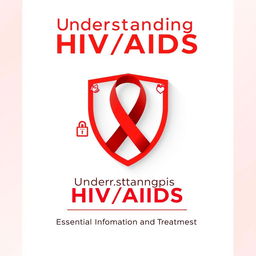 A cover page for an HIV/AIDS infographic titled 'Understanding HIV/AIDS'