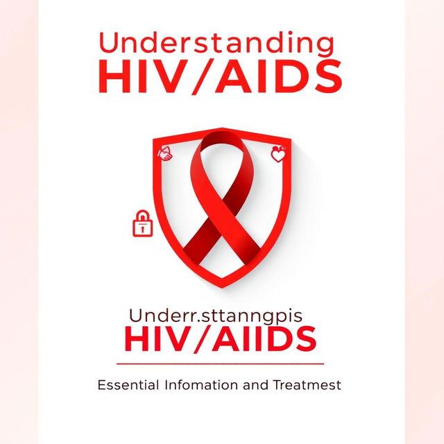 A cover page for an HIV/AIDS infographic titled 'Understanding HIV/AIDS'