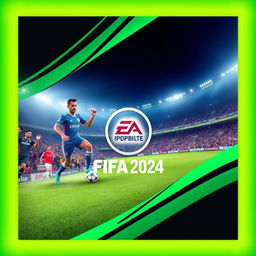 Create a cover design for FIFA Mobile 2024 thumbnails