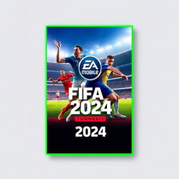 Create a cover design for FIFA Mobile 2024 thumbnails