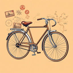 A classic Federal bicycle harnessed on a vintage t-shirt design