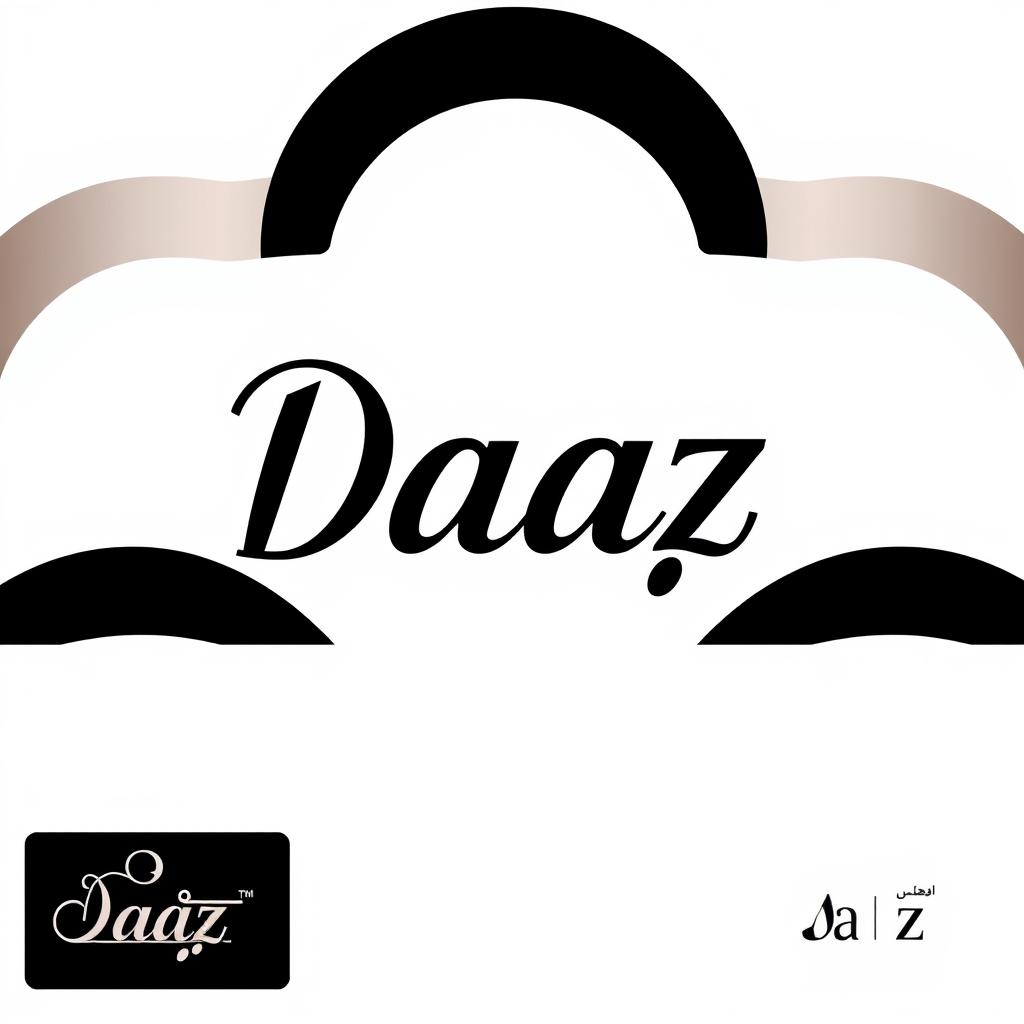 A modern and stylish logo for a clothing line brand named 'Daaz'