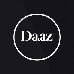 A modern and stylish logo for a clothing line brand named 'Daaz'