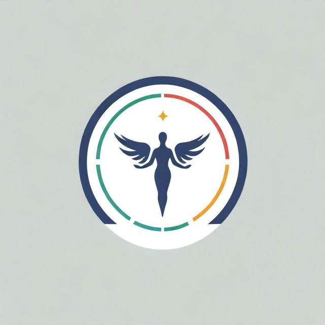 A logo incorporating the symbols of the Olympics, quality manufacturing, and healthcare patients, suggesting premium service and strength.