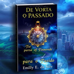 A captivating book cover that blends medieval and modern elements with an aura of royalty