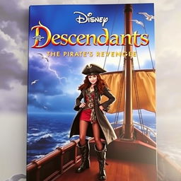 Movie cover for "Disney Descendants: The Pirate's Revenge" featuring CJ Hook, Captain Hook's daughter