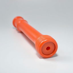 A detailed, realistic depiction of a dildo, showcasing its smooth texture and vibrant color