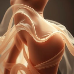 A tasteful and artistic depiction of a woman's form, emphasizing grace and elegance