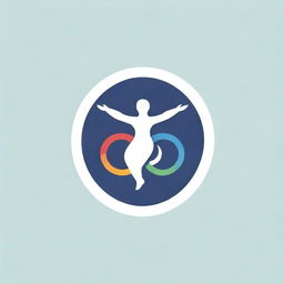 A logo combining key elements of healthcare, quality certification, and the Olympic rings, capturing a medical theme within the spirit of the Olympics.