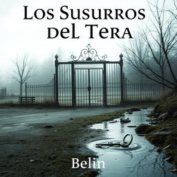 A gripping book cover titled "Los Susurros del Tera", all in one line