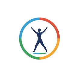 A logo that blends evocative symbols of health, a quality assurance mark, and the Olympic rings, representing the synergy of healthcare excellence and Olympic spirit.