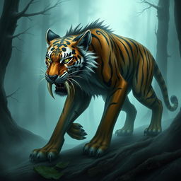 Shadowtooth, a mystical creature inspired by the saber-toothed tiger, represents the epitome of intelligence and sentience