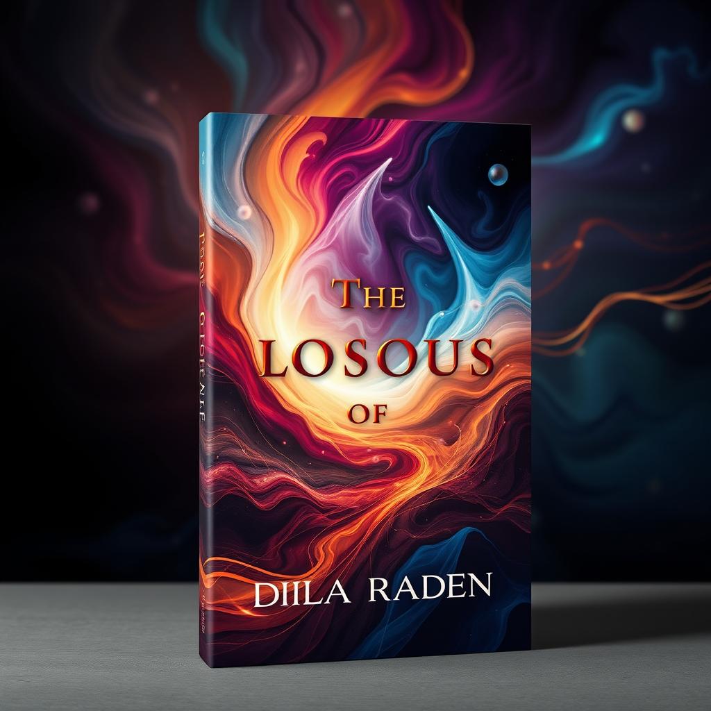 A captivating book cover design inspired by the given reference, featuring a dynamic background without any people