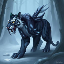 Shadowtooth, a mystical creature inspired by the saber-toothed tiger, represents a perfect blend of intelligence and sentience