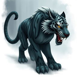 Shadowtooth, a mystical creature inspired by the saber-toothed tiger, represents a perfect blend of intelligence and sentience