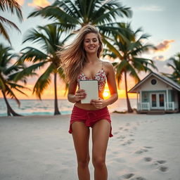 A young woman, filled with a sense of adventure, sets off on a solo vacation to reconnect with herself