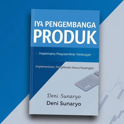 Create a professional and sophisticated book cover for a title related to product development costs and financial case resolution implementation