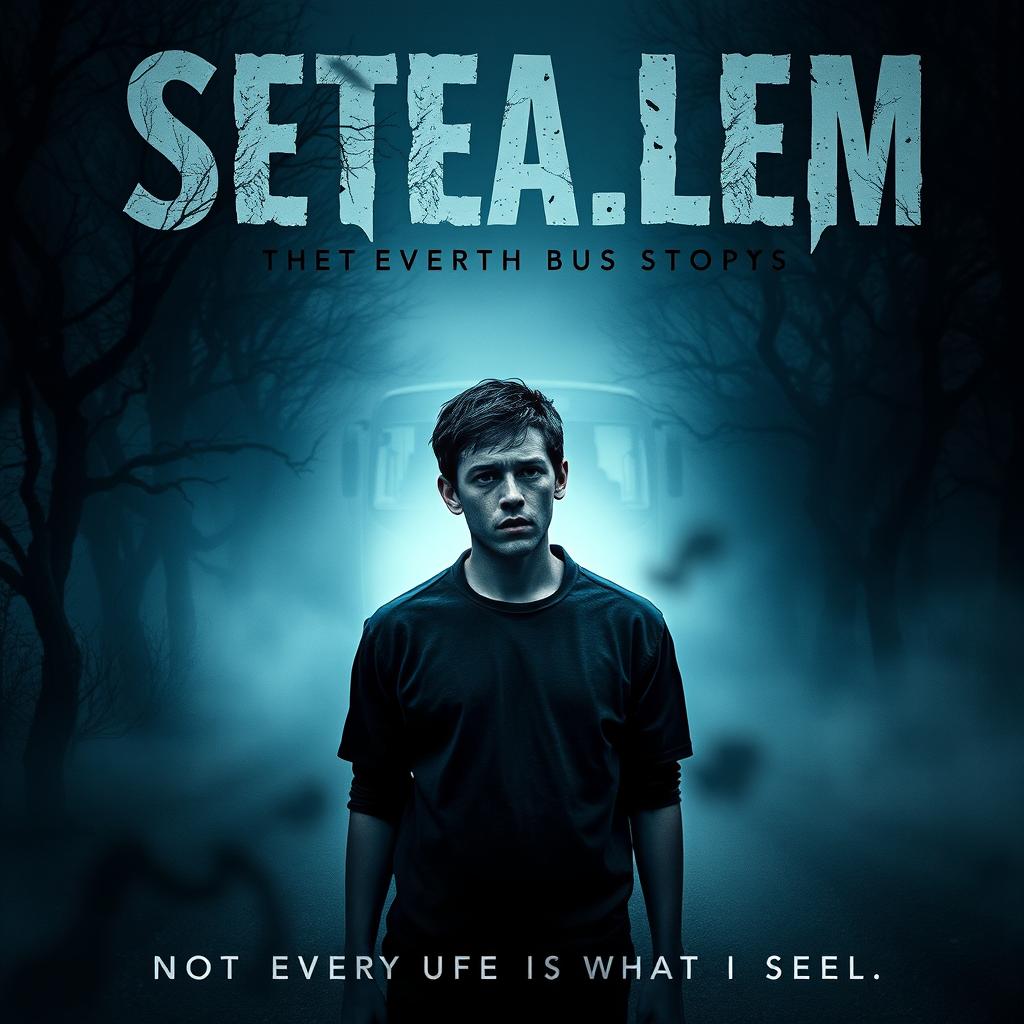 A suspense and horror movie poster for a film titled "Setealem"