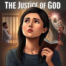 A modern-day, realistic depiction titled 'The Justice of God'