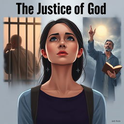 A modern-day, realistic depiction titled 'The Justice of God'