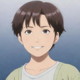 An 18-year-old anime character with short hair, displaying a mix of youthful vitality and maturity.