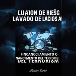 A powerful and impactful book cover for 'Evaluación de Riesgo de Lavado de Activos y Financiamiento del Terrorismo'